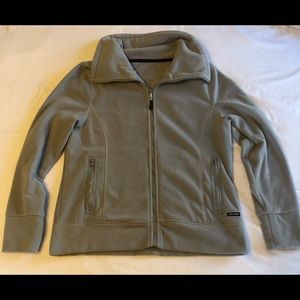 Calvin Klein Performance Womens Size Medium Gray Fleece Zip up jacket